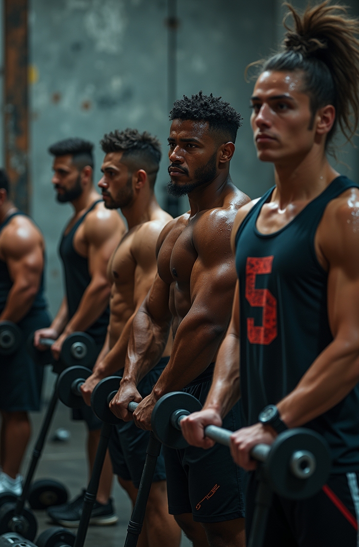 Man traint als een atleet